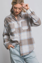 Load image into Gallery viewer, Button-down Long Sleeve Flannel Shirt