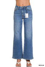 Load image into Gallery viewer, Medium Wash Wide Leg Denim Pants