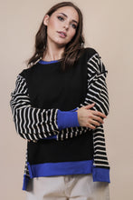 Load image into Gallery viewer, Oversized Striped Casual Knit Top