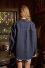 Load image into Gallery viewer, Dark Denim Button Down Long Sleeve Shirt