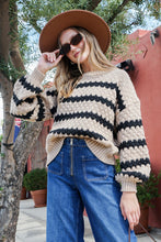 Load image into Gallery viewer, Zigzag Textured Knit Sweater