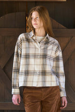 Load image into Gallery viewer, Plaid Button Down Collared Boxy Long Sleeve Shirt