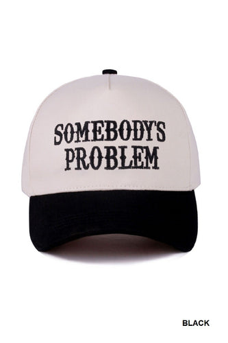 Somebody's Problem Two Tone Canvas Cotton Cap