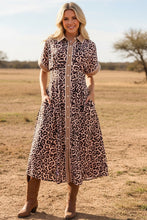 Load image into Gallery viewer, Leopard Midi Dress