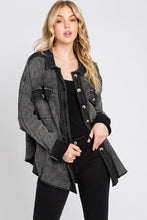 Load image into Gallery viewer, Mineral Wash Thermal Oversized Jacket