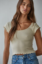 Load image into Gallery viewer, Merrow Edge Ribbed Crop Top