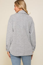 Load image into Gallery viewer, Brushed Waffle Button-Up Shacket