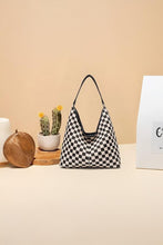 Load image into Gallery viewer, Checkered Hobo Tote Bag