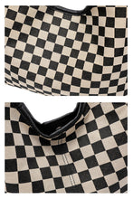 Load image into Gallery viewer, Checkered Hobo Tote Bag