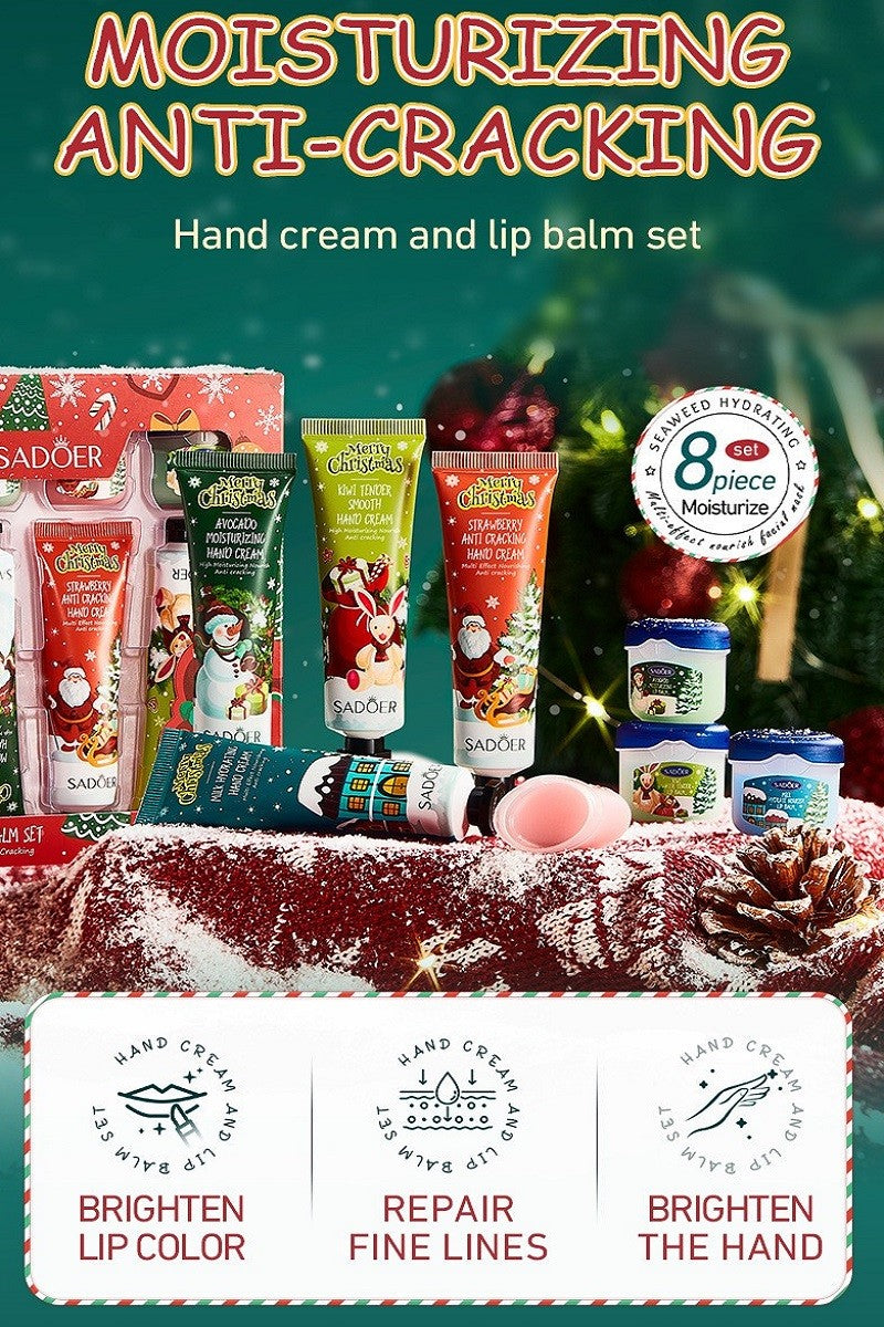 8 Piece Hand & Lip Moisturizing Set