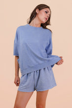 Load image into Gallery viewer, Mineral Washed Knit Casual Top &amp; Shorts