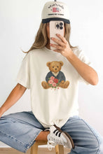 Load image into Gallery viewer, Teddy Bear With Flowers Oversized Graphic Tee