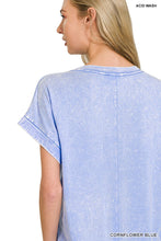 Load image into Gallery viewer, Washed Exposed Seam Short Sleeve T-shirts Dress