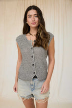 Load image into Gallery viewer, Marled Button Down Knit Sweater Vest