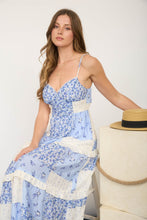 Load image into Gallery viewer, Multi-checkered Pattern Spaghetti Strap Midi Dress