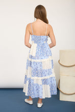 Load image into Gallery viewer, Multi-checkered Pattern Spaghetti Strap Midi Dress