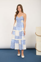 Load image into Gallery viewer, Multi-checkered Pattern Spaghetti Strap Midi Dress