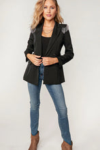 Load image into Gallery viewer, TASSEL SHOULDER FRONT BUTTON DOWN BLAZER