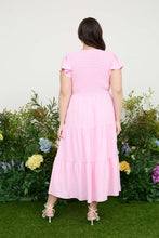 Load image into Gallery viewer, Plus Flutter Sleeve Midi Dress