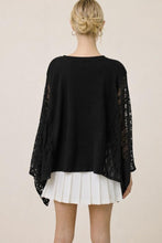 Load image into Gallery viewer, Western Vintage Cowboy Graphic Kaftan Top W/lace Sleeves
