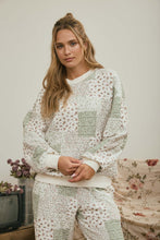 Load image into Gallery viewer, Multi-floral Patchwork Long Sleeve Knit Top