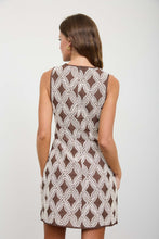 Load image into Gallery viewer, Textured Geometric Sleeveless Mini Dress