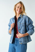 Load image into Gallery viewer, Boxy Denim Trucker Jacket