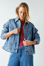 Load image into Gallery viewer, Boxy Denim Trucker Jacket