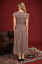 Load image into Gallery viewer, Polka Dot Chiffon Smocked Midi Dress