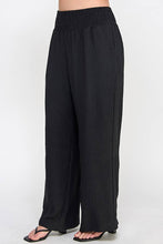 Load image into Gallery viewer, Plus Size Smocked Wide-Leg Pant