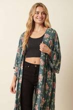 Load image into Gallery viewer, FLOWER PRINT MAXI DUSTER