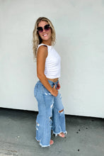 Load image into Gallery viewer, DREW DISTRESSED DAD JEANS