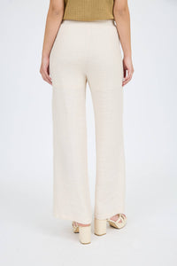 HIGH WAIST DRAWSTRING WIDE LEG LOUNGE PANTS