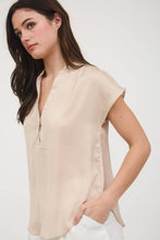 Load image into Gallery viewer, DROP SHOULDER BUTTON FRONT BLOUSE