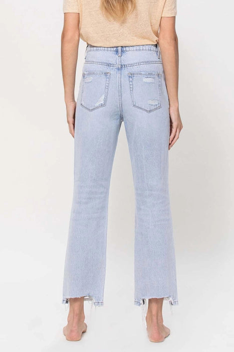High Rise Vintage Crop Boyfriend Jeans