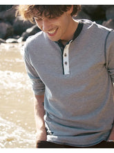 Load image into Gallery viewer, Mens Casual Thermal Long Sleeve Henley Shirt