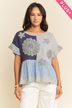 Load image into Gallery viewer, Sweater Textured Fabric Ruffle Detail Top