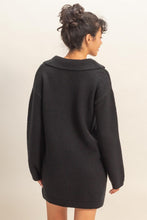 Load image into Gallery viewer, Sophisticated Polo Long Sleeve Sweater Dress