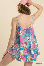 Load image into Gallery viewer, Contrast Mixed Print Adjustable Spaghetti Strap Top