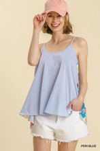 Load image into Gallery viewer, Contrast Mixed Print Adjustable Spaghetti Strap Top