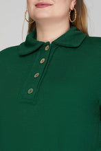 Load image into Gallery viewer, LONG SLEEVE KNIT COLLARED DRESS WITH POCKETS