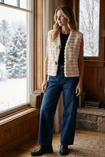 Load image into Gallery viewer, FAUX FUR OPEN FRONT TOGGLE VEST