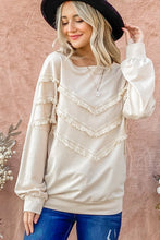 Load image into Gallery viewer, Tassels Detailed Sweatshirt Top
