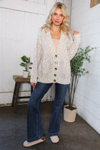 Load image into Gallery viewer, Cozy in Confetti Pocketed Button Cardigan