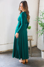 Load image into Gallery viewer, Hunter Green Solid Dress