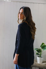 Load image into Gallery viewer, Plus Black Fringe Design Top