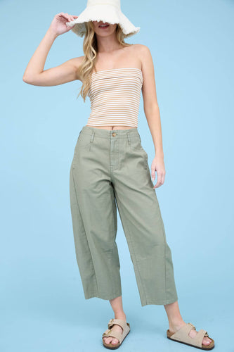 WIDE LEG CAPRI PANTS
