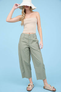 WIDE LEG CAPRI PANTS