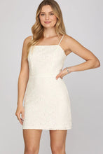Load image into Gallery viewer, SLEEVELESS LACE TUBE DRESS