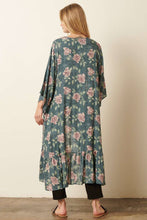 Load image into Gallery viewer, FLOWER PRINT MAXI DUSTER